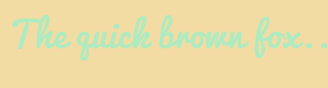 Image with Font Color AEEBC1 and Background Color F2DCA3